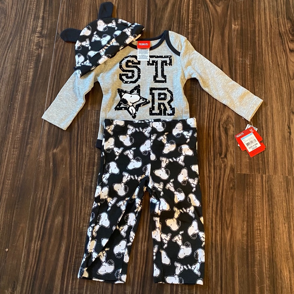 Infant Snoopy 3 piece outfit